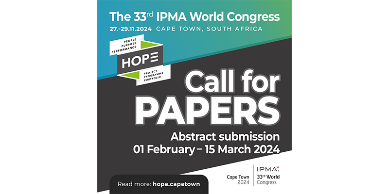Συμμετοχή στο 33ο Παγκόσμιο Συνέδριο του IPMA – Call for Papers